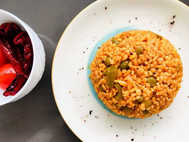 bezelyeli bulgur pilavı tarifi
